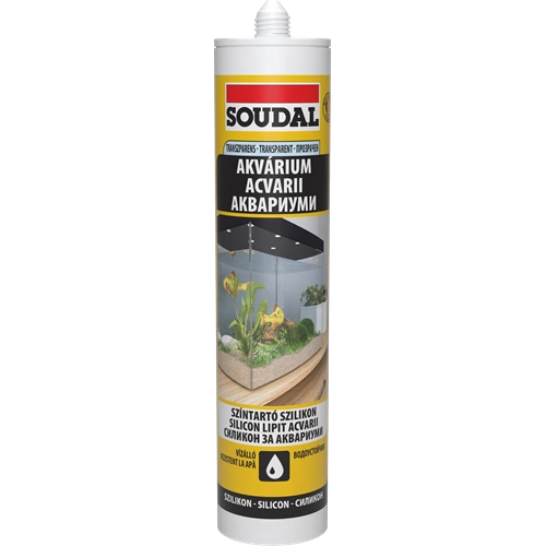 Soudal akváriumragasztó szilikon TRANSZPARENS 280ml Soudal akváriumragasztó szilikon TRANSZPARENS 280ml