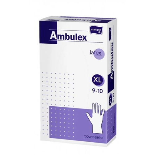 AMBULEX Latex Púderes Gumikesztyű "Xl" 100 db