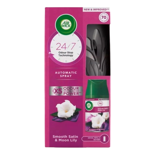 AirWick Freshmatic légfrissítő készülék utántöltővel 250 ml Bársonyos szatén