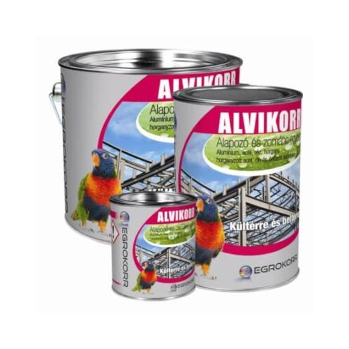 Alvikorr alapozó és zománcfesték egyben 900 EZÜST 250ml