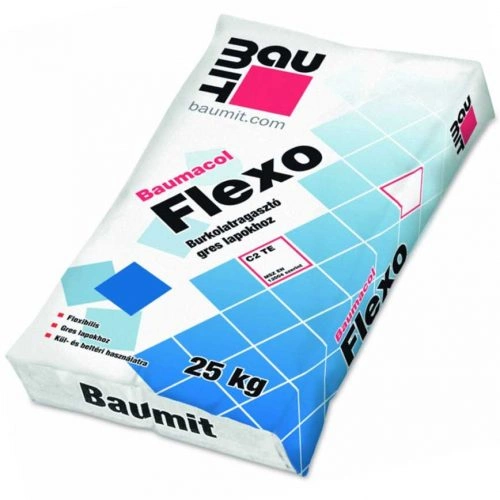 Baumacol Flexo burkolatragasztó C2 TE 25kg