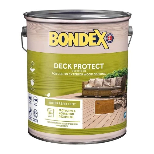Bondex Deck Protect oldószeres favédő és ápoló olaj kültérre PALISZANDER 2,5L