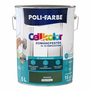 Cellkolor selyemfényű zománcfesték SÖTÉTZÖLD 5L Cellkolor selyemfényű zománcfesték SÖTÉTZÖLD 5L