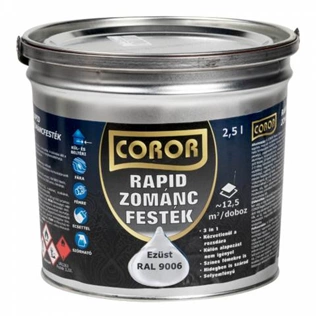 Coror Rapid zománc RAL9006 EZÜST 2,5L