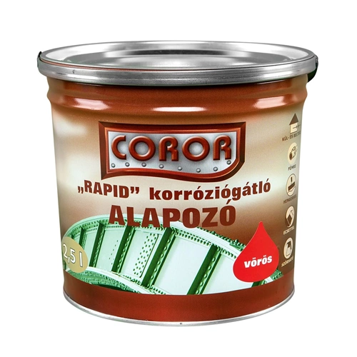 Coror Rapid korróziógátló alapozó VÖRÖS 2,5L Coror Rapid korróziógátló alapozó VÖRÖS 2,5L