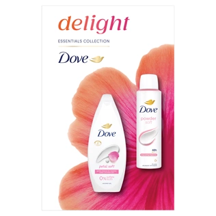 DOVE Delight ajándékcsomag Pink (tusfürdő&deo) 2025