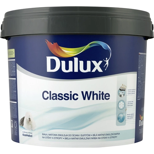 Dulux Classic White beltéri falfesték fehér 5L