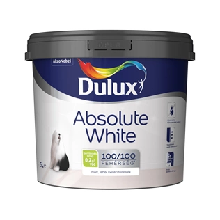 Dulux Absolute White beltéri falfesték fehér 9L Dulux Absolute White beltéri falfesték fehér 9L