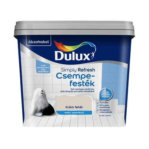 Dulux csempefesték KRÉM FEHÉR 750ml