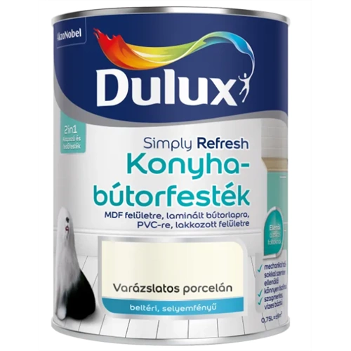 Dulux konyhabútorfesték VARÁZSLATOS PORCELÁN 750ml Dulux konyhabútorfesték VARÁZSLATOS PORCELÁN 750ml
