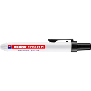 EDDING 11 Nyomógombos alkoholos filctoll - Retract Permanent Marker D10 FEKETE EDDING 11 Nyomógombos alkoholos filctoll - Retract Permanent Marker D10 FEKETE