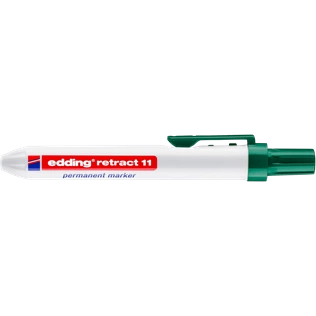 EDDING 11 Nyomógombos alkoholos filctoll - Retract Permanent Marker D10 ZÖLD EDDING 11 Nyomógombos alkoholos filctoll - Retract Permanent Marker D10 ZÖLD
