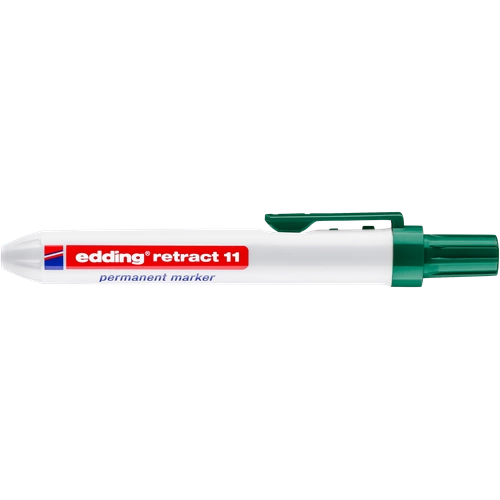 EDDING 11 Nyomógombos alkoholos filctoll - Retract Permanent Marker D10 ZÖLD EDDING 11 Nyomógombos alkoholos filctoll - Retract Permanent Marker D10 ZÖLD