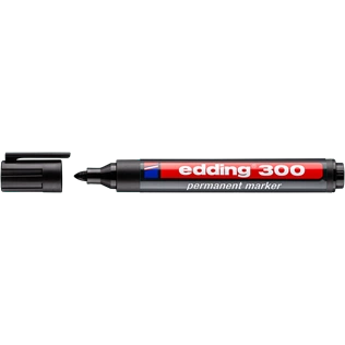 EDDING 300 Alkoholos filctoll - Permanent marker D10 FEKETE EDDING 300 Alkoholos filctoll - Permanent marker D10 FEKETE