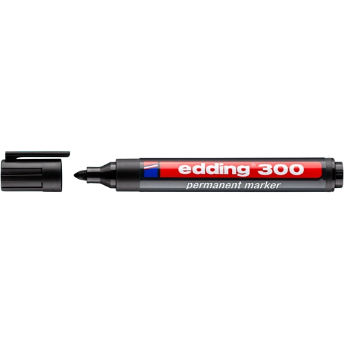 EDDING 300 Alkoholos filctoll - Permanent marker D10 FEKETE EDDING 300 Alkoholos filctoll - Permanent marker D10 FEKETE