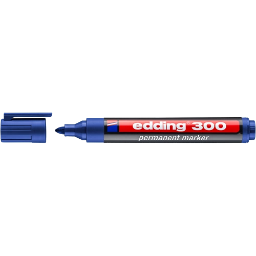 EDDING 300 Alkoholos filctoll - Permanent marker D10 KÉK EDDING 300 Alkoholos filctoll - Permanent marker D10 KÉK