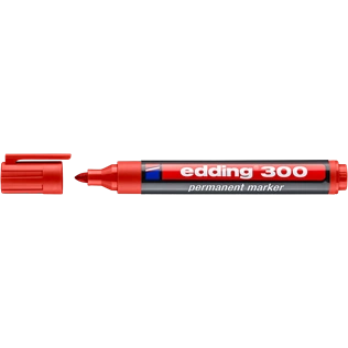 EDDING 300 Alkoholos filctoll - Permanent marker D10 PIROS