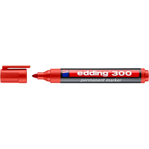 EDDING 300 Alkoholos filctoll - Permanent marker D10 PIROS