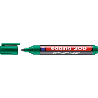 EDDING 300 Alkoholos filctoll - Permanent marker D10 ZÖLD EDDING 300 Alkoholos filctoll - Permanent marker D10 ZÖLD