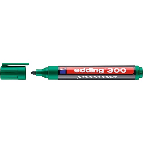 EDDING 300 Alkoholos filctoll - Permanent marker D10 ZÖLD EDDING 300 Alkoholos filctoll - Permanent marker D10 ZÖLD