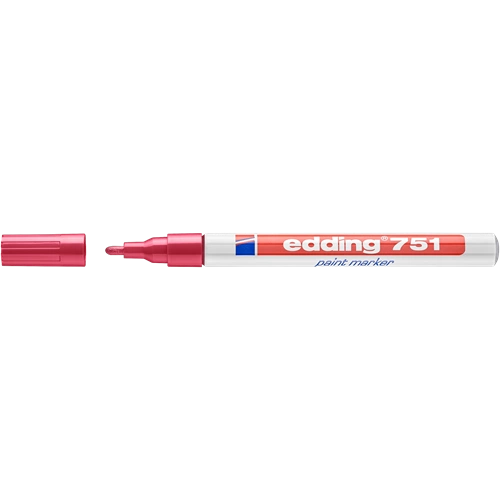 EDDING 751 Lakkfilc - Lakkmarker D10 PIROS EDDING 751 Lakkfilc - Lakkmarker D10 PIROS