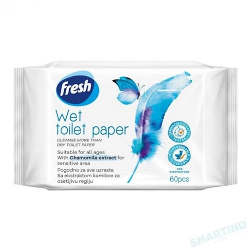 FRESH Deluxe nedves toalettpapír 60 db