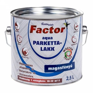 Factor Aqua Parkettalakk magasfényű 2,5L