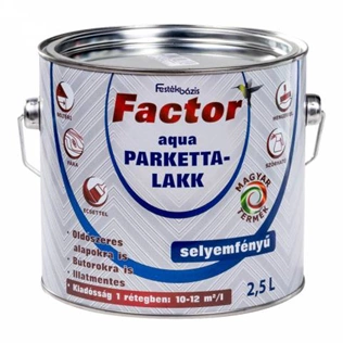 Factor Aqua Parkettalakk selyemfényű 2,5L