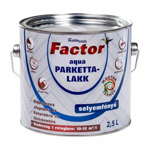 Factor Aqua Parkettalakk selyemfényű 2,5L