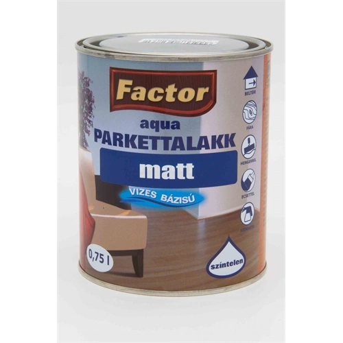 Factor Aqua parkettalakk matt 750ml Factor Aqua parkettalakk matt 750ml