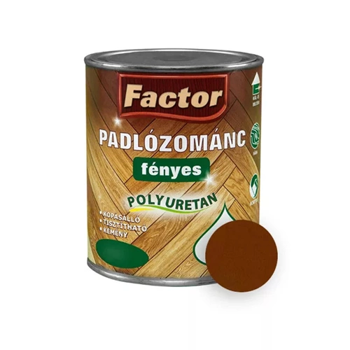 Factor Padlózománc fényes barna 2,5L