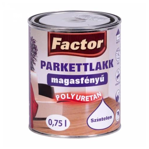 Factor Parkettalakk magasfényű színtelen 750ml