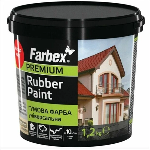 Farbex Rubber Paint elasztikus festék FEHÉR 6Kg