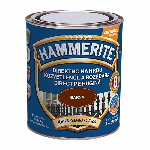 Hammerite fémfesték fényes BARNA 750ml Hammerite fémfesték fényes BARNA 750ml