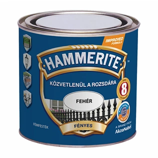 Hammerite fémfesték fényes FEHÉR 250ml Hammerite fémfesték fényes FEHÉR 250ml