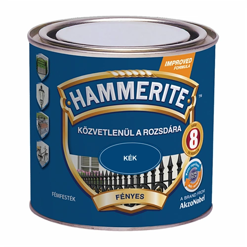 Hammerite fémfesték fényes KÉK 250ml Hammerite fémfesték fényes KÉK 250ml