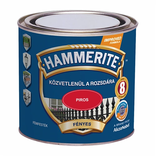 Hammerite fémfesték fényes PIROS 250ml