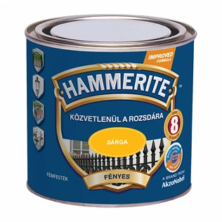 Hammerite fémfesték fényes SÁRGA 250ml