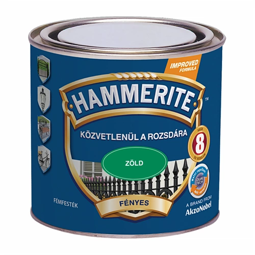 Hammerite fémfesték fényes ZÖLD 250ml Hammerite fémfesték fényes ZÖLD 250ml