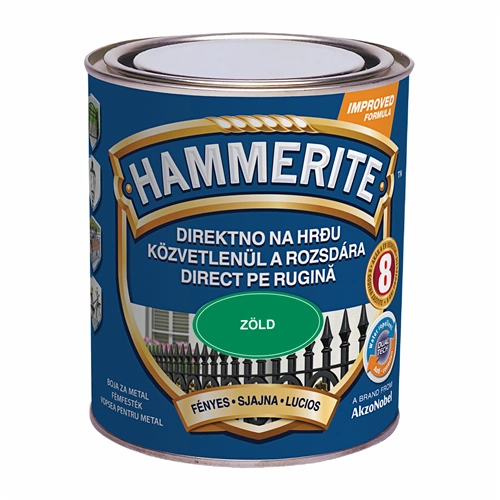 Hammerite fémfesték fényes ZÖLD 750ml Hammerite fémfesték fényes ZÖLD 750ml