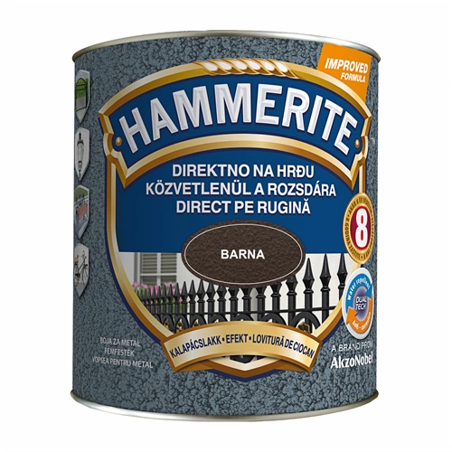 Hammerite fémfesték kalapácslakk BARNA 2,5L Hammerite fémfesték kalapácslakk BARNA 2,5L
