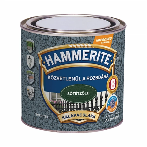 Hammerite fémfesték kalapácslakk SÖTÉTZÖLD 250ml