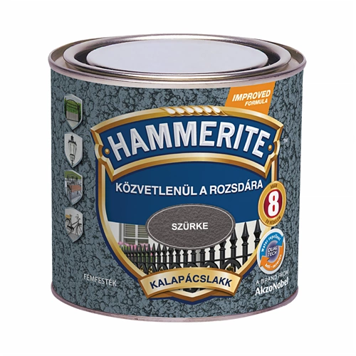 Hammerite fémfesték kalapácslakk SZÜRKE 250ml Hammerite fémfesték kalapácslakk SZÜRKE 250ml