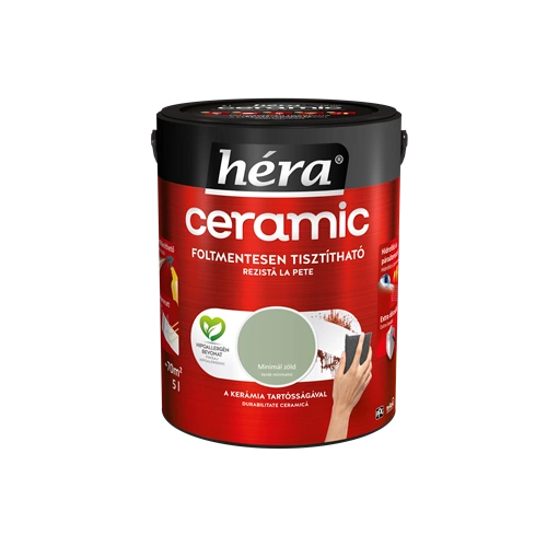 Héra Ceramic beltéri falfesték MINIMÁL ZÖLD 5L Héra Ceramic beltéri falfesték MINIMÁL ZÖLD 5L