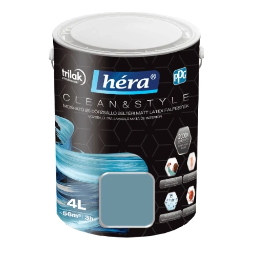 Héra Clean&Style Extra beltéri falfesték DELFIN 4L Héra Clean&Style Extra beltéri falfesték DELFIN 4L