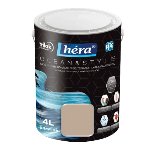 Héra Clean&Style Extra beltéri falfesték IRISH COFFEE 4L