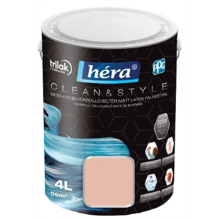 Héra Clean&Style Extra beltéri falfesték POMPADOUR 4L Héra Clean&Style Extra beltéri falfesték POMPADOUR 4L