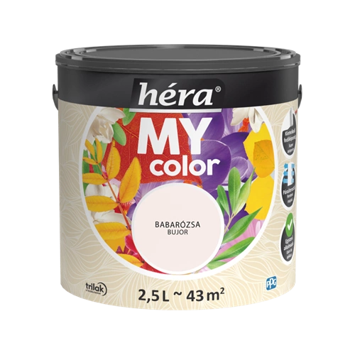 Héra My Color beltéri falfesték BABARÓZSA 2,5L Héra My Color beltéri falfesték BABARÓZSA 2,5L