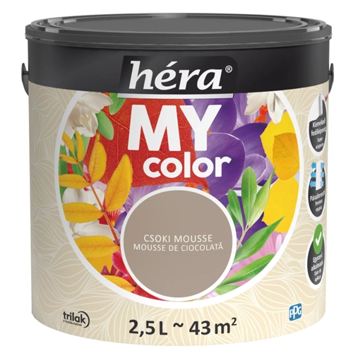 Héra My Color beltéri falfesték CSOKI MOUSSE 2,5L Héra My Color beltéri falfesték CSOKI MOUSSE 2,5L