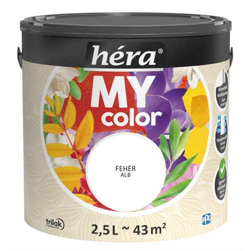 Héra My Color beltéri falfesték FEHÉR 2,5L Héra My Color beltéri falfesték FEHÉR 2,5L